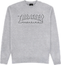 THRASHER SHADOW MAG LOGO CREWNECK MEDIUM SPORT GREY