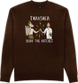 THRASHER TOY MACHINE BTH CREWNECK SWEATSHIRT LARGE-DK.CHOCOLATE