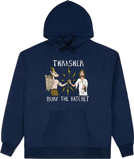 THRASHER TOY MACHINE BTH HOODIE SWEATSHIRT XLARGE-NAVY