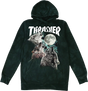 THRASHER WOLVES HOODIE SWEATSHIRT MEDIUM BLACK