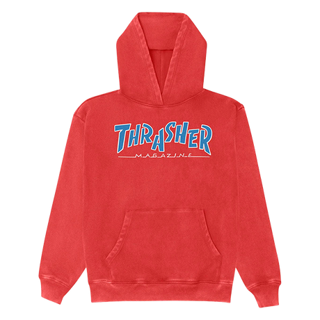 THRASHER PARRA MAG VINTAGE HOODIE XLARGE RED