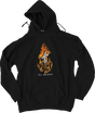 TOY MACHINE TEMPLETON CHARRED CROSS HD/SWT MEDIUM BLACK