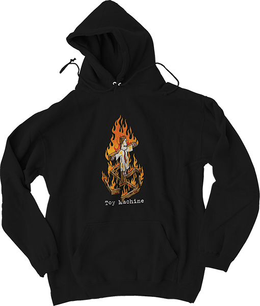 TOY MACHINE TEMPLETON CHARRED CROSS HD/SWT XXLarge BLACK