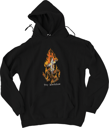 TOY MACHINE TEMPLETON CHARRED CROSS HD/SWT XXLarge BLACK