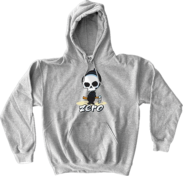 ZERO LIL REAPER HOODIE SWEATSHIRT XLARGE HEATHER GREY