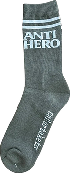 ANTI HERO BLACK HERO IF FOUND CREW SOCKS GRAY/WHITE