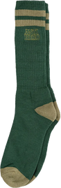 ANTI HERO BLACK HERO OUTLINE CREW SOCKS FOREST GRN/CAMEL