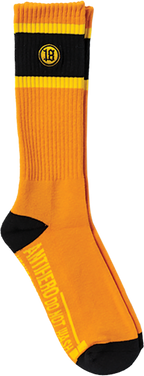 ANTI HERO HECHO POR SKATE EMB CREW SOCK ORANGE/YEL/BLK