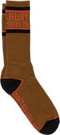 ANTI HERO I'M LOST TOO CREW SOCK BROWN/ORG/BLK