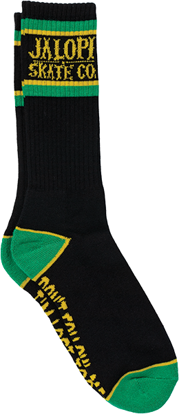 ANTI HERO I'M LOST TOO CREW SOCK BLK/GRN/YEL