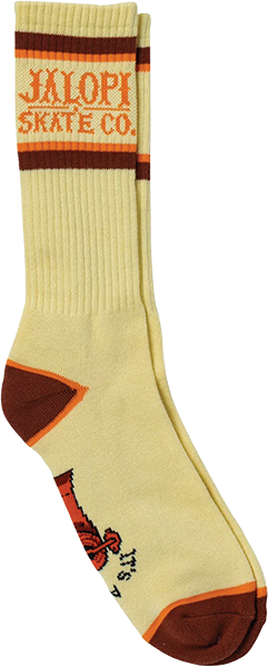 ANTI HERO IT'S A RIP OFF CALF SOCK CREAM ORANGE DK.RED