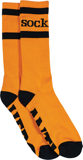 ANTI HERO SOCK LOGO CREW SOCK ORANGE/BLACK
