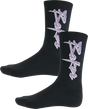 BAKER PURPLE PAIN CREW SOCKS BLACK
