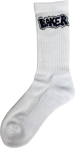 BAKER SOCK OF DESTRUCTION CREW SOCKS WHT