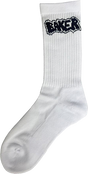 BAKER SOCK OF DESTRUCTION CREW SOCKS WHT