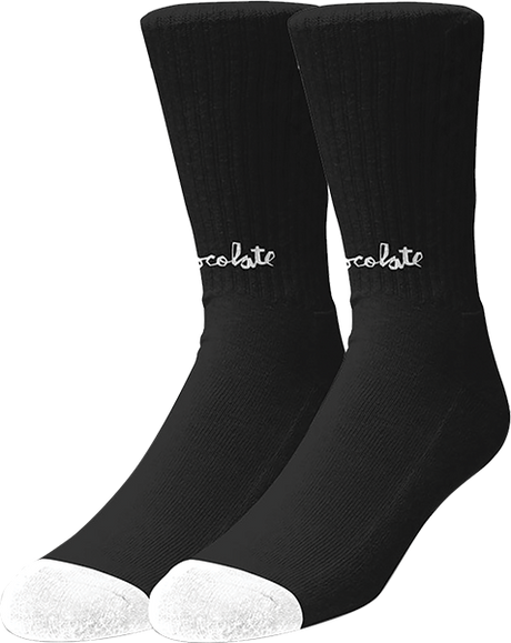 CHOCOLATE LOST CHUNK SOCKS BLACK WHT 1pr