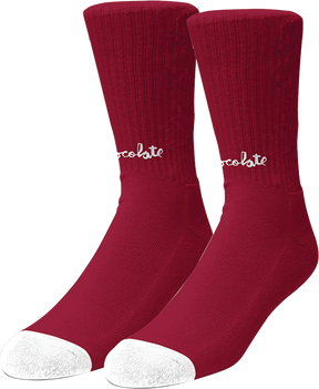 CHOCOLATE LOST CHUNK SOCKS RED/WHT 1pr