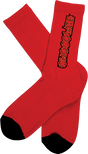 CHOCOLATE PARLIAMENT CREW SOCKS RED 1pr