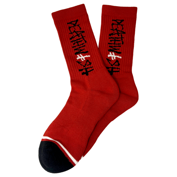 DW DEATHSPRAY CHERRY SOCKS RED