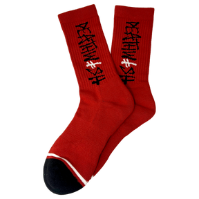 DW DEATHSPRAY CHERRY SOCKS RED