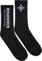 DISORDER LOGO CREW SOCKS BLK/WHT