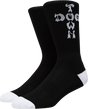 DOGTOWN CROSS LETTERS CREW SOCKS BLACK/BLK 1pr