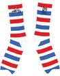 FOUNDATION MOTO CREW SOCKS RED/WHT/BLU 1pr