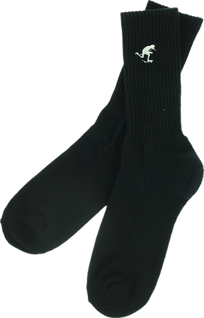 FOUNDATION PUSH CREW SOCKS BLACK 1pr
