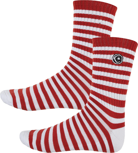 FOUNDATION STRIPED STAR & MOON SOCKS SIENNA 1pr