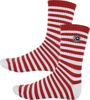 FOUNDATION STRIPED STAR & MOON SOCKS SIENNA 1pr