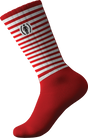 GIRL (RED) STRIPES CREW SOCKS RED/WHT