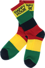HAPPY HOUR MUCHO RELAXO CREW SOCKS RASTA 1pr