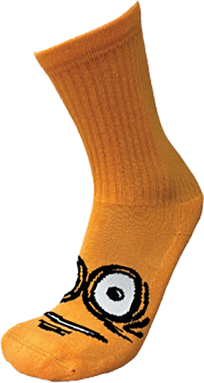 HEROIN BIG EGG CREW SOCKS NEON ORG