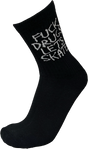 HEROIN FUCK DRUGS CREW SOCK BLACK