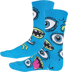 HEROIN MUTANT CREW SOCKS BLUE