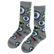 HEROIN MUTANT CREW SOCKS GREY