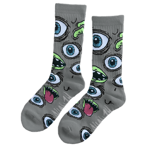 HEROIN MUTANT CREW SOCKS GREY