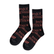 JACUZZI SCARED OF SMOKING WEED CREW SOCKS BLACK
