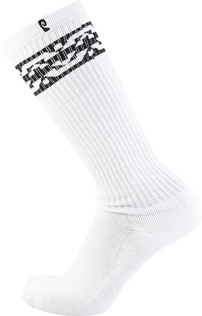 PSOCKADELIC KNEE HIGH 2 KNEE HIGH SOCKS WHT/BLK 1p