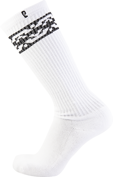 PSOCKADELIC KNEE HIGH 2 KNEE HIGH SOCKS WHT/BLK 1p