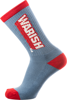 PSOCKADELIC WARISH CREW SOCKS BLU/RED