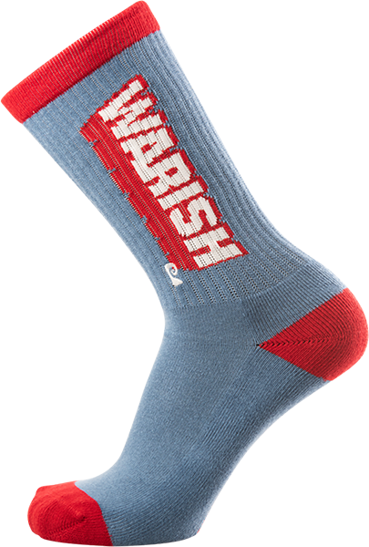 PSOCKADELIC WARISH CREW SOCKS BLU/RED