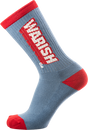PSOCKADELIC WARISH CREW SOCKS BLU/RED