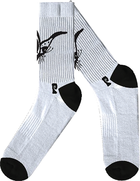 PSOCKADELIC YING YANG BUTTERFLY CREW SOCKS