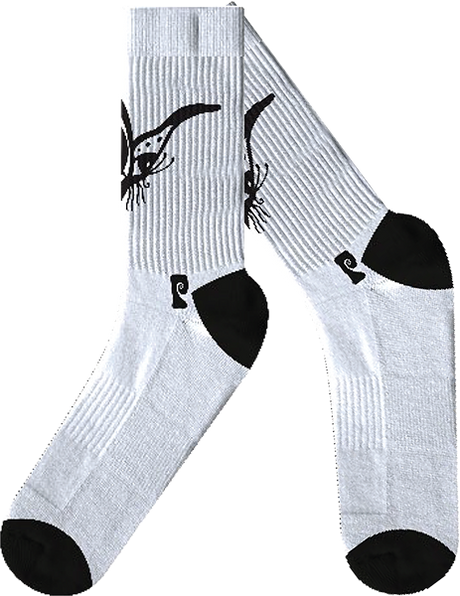 PSOCKADELIC YING YANG BUTTERFLY CREW SOCKS