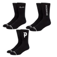 PRIMITIVE CORE LOGO 3-PACK SOCKS BLACK