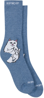 RIP N DIP LORD NERMAL CREW SOCKS SLATE HEATHER