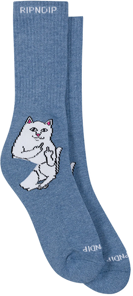 RIP N DIP LORD NERMAL CREW SOCKS SLATE HEATHER