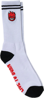 SPITFIRE BIGHEAD FILL CREW SOCK WHITE BLACK RED