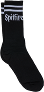 SPITFIRE MOLOTOV SCRIPT CREW SOCK BLK/WHT